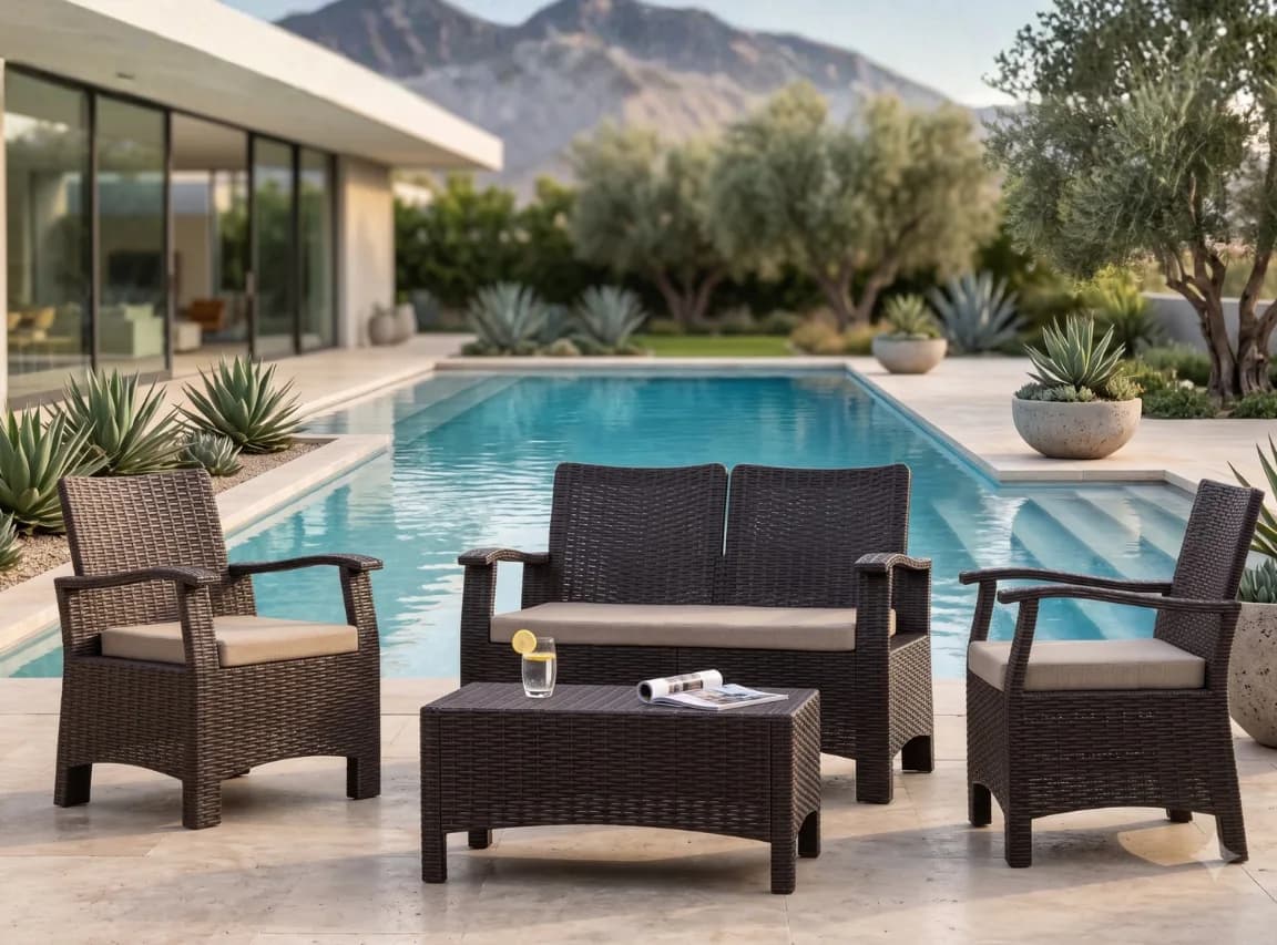 RATTAN 2  SET - 4 Seaters