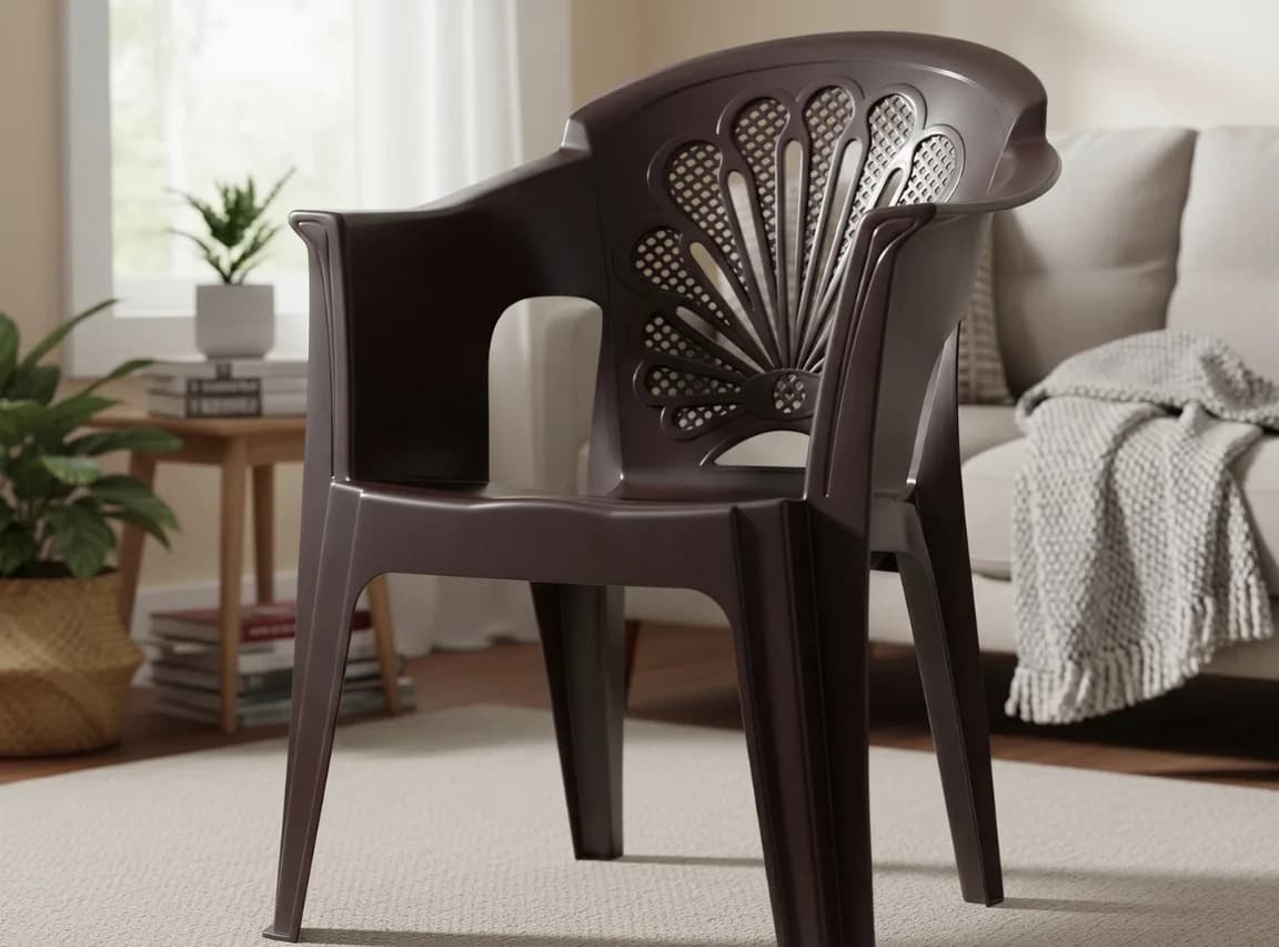 MALAKY  ARM CHAIR — Brown