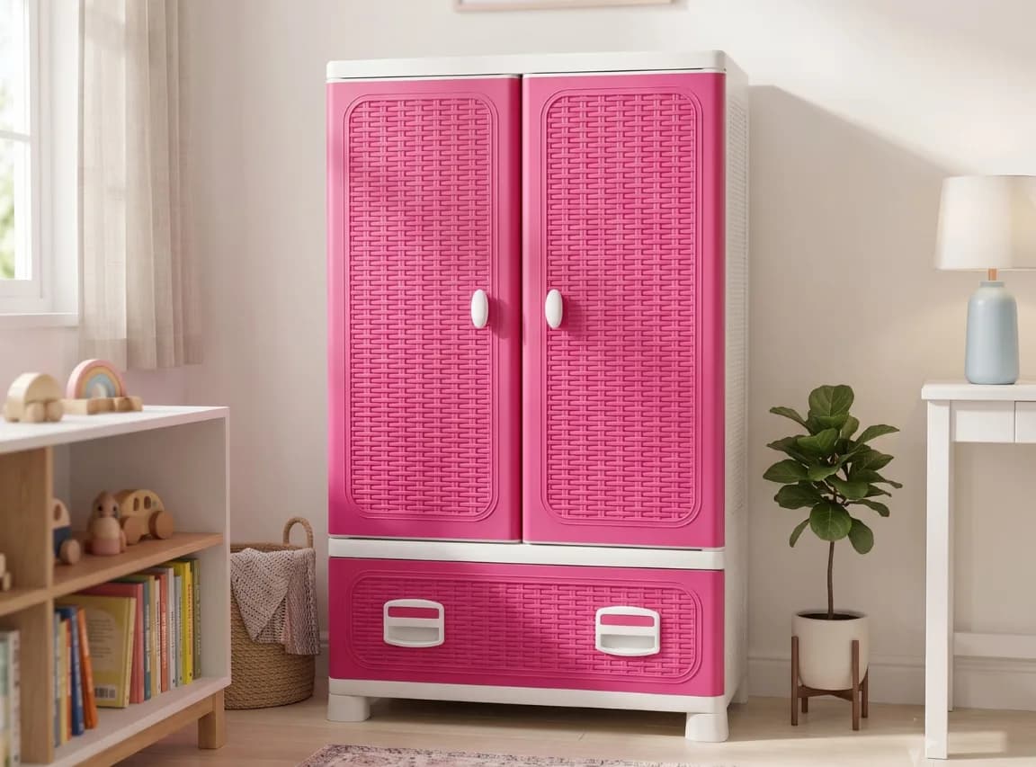 Mini Petra Three — White  - Fuchsia