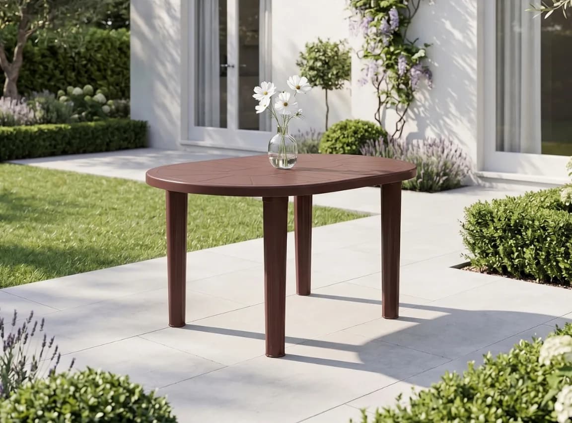 PARIS OVAL TABLE — Brown