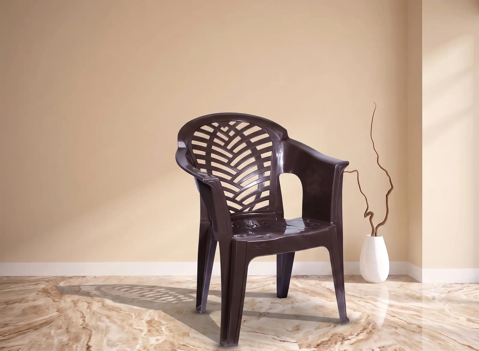 AL AMEER ARM CHAIR — Brown