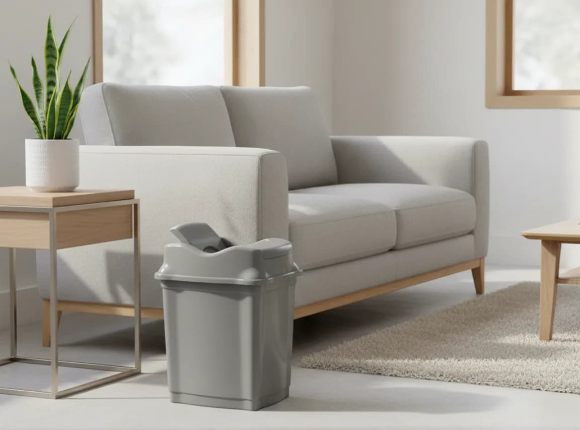 TRASH IN B ( waste basket 9 L ) — Grey
