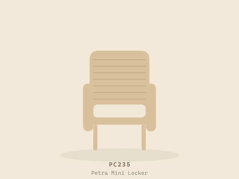 Petra Mini Locker — Natural